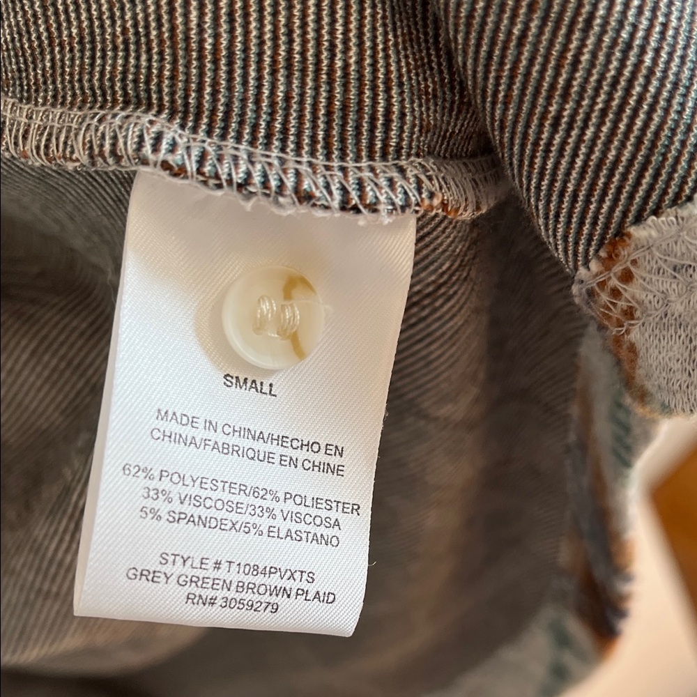 Thread & Supply Multicolor Plaid Button Up Shirt … - image 3